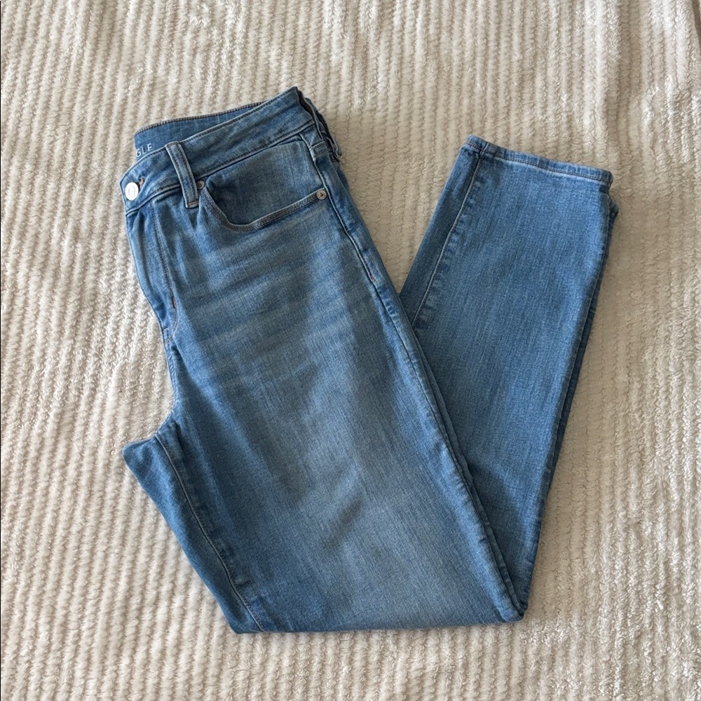 American Eagle Light Blue Stretch Skinny Jeans